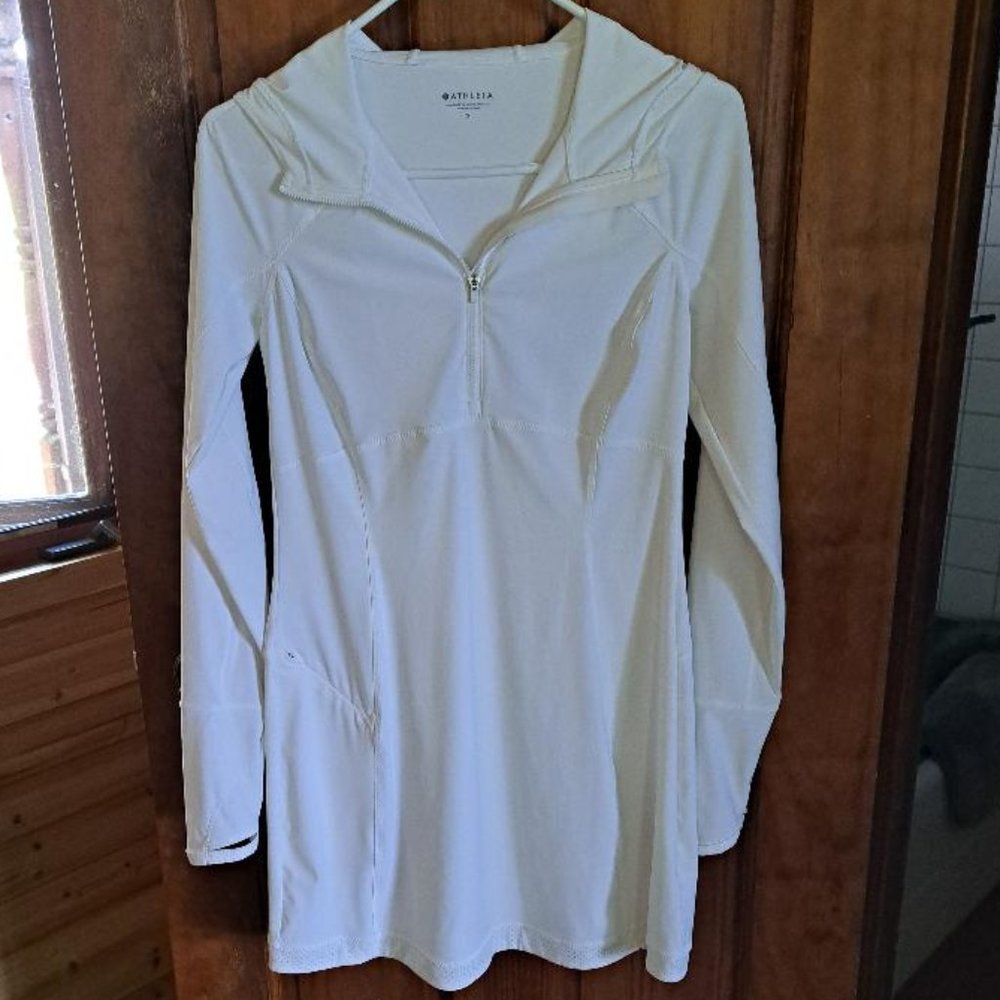 Athleta Pacifica Hooded Coverup Long Sleeve UPF 50+ Small